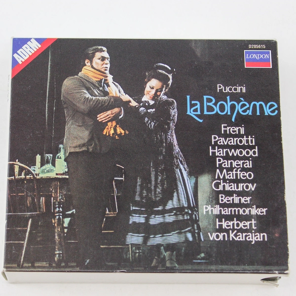 La Bohème Puccini ADRM CD Set 1987 Decca Pavarotti Pre-Owned Music