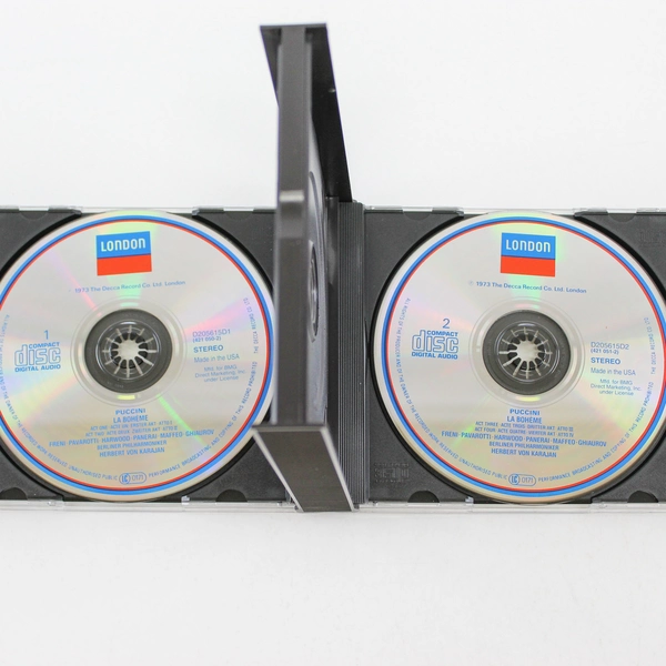 La Bohème Puccini ADRM CD Set 1987 Decca Pavarotti Pre-Owned Music