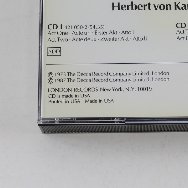 La Bohème Puccini ADRM CD Set 1987 Decca Pavarotti Pre-Owned Music