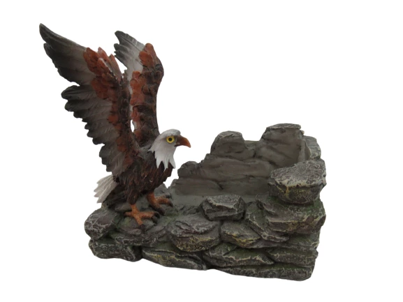 Dayspring Cards Bald Eagle Card Holder With Inspiration Bible Verse Cards Office