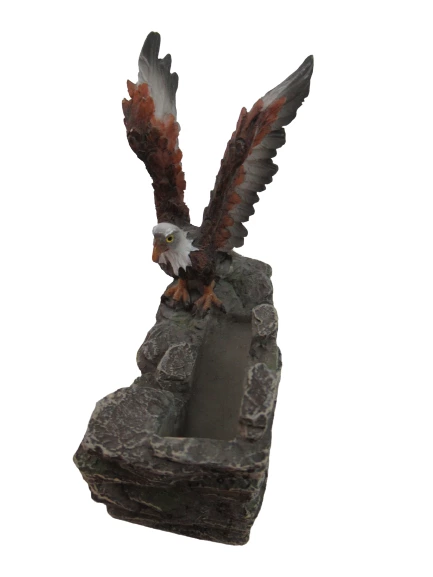 Dayspring Cards Bald Eagle Card Holder With Inspiration Bible Verse Cards Office