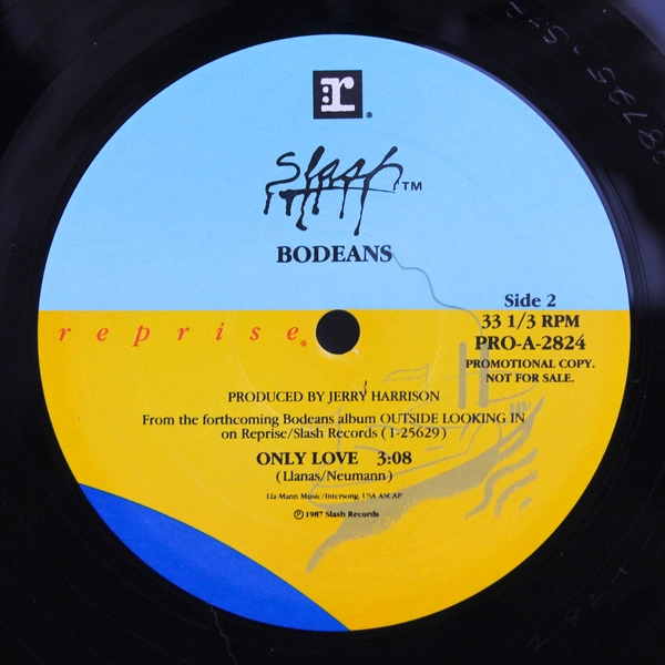 Vintage Only Love by BoDeans 1987 Reprise Promotional Copy PRO-A-2824