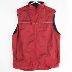 GAP Mesh-Lined Red Nylon Full-Zip Vest Women's Size XXL