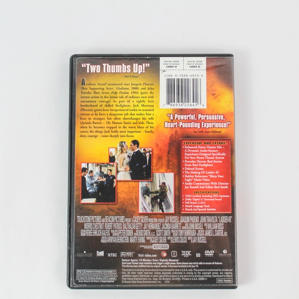 Ladder 49 DVD Joaquin Phoenix & John Travolta 2005 Action Movie Pre-Owned