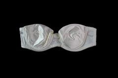 Vintage Lily Of France Beige Strapless Underwire Bra Women's Size 32A