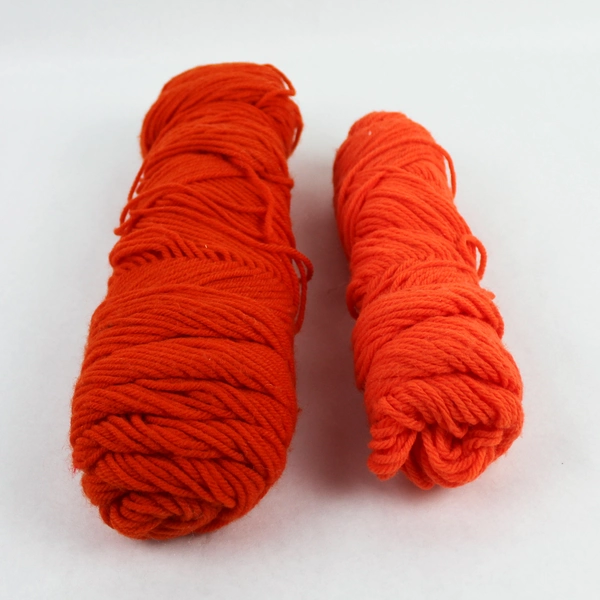 Lot of 5 Partial Yarn Skeins in Assorted Shades of Orange 25 Oz.