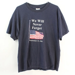 Gildan Heavy Weight Cotton We Will Never Forget T-Shirt Women's Large