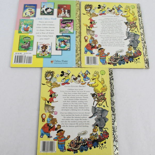 Lot of 7 Little Golden Books 1959-2018 Hardcover