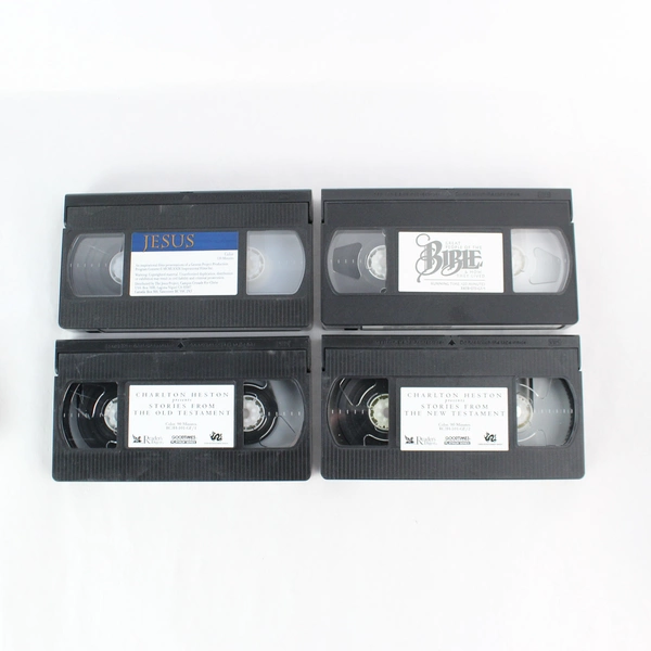 Lot of 4 Religious Christian Biblical VHS Tapes