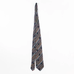 Vintage Giorgio Armani Multicolor Striped Pure Silk Men's Necktie Italy