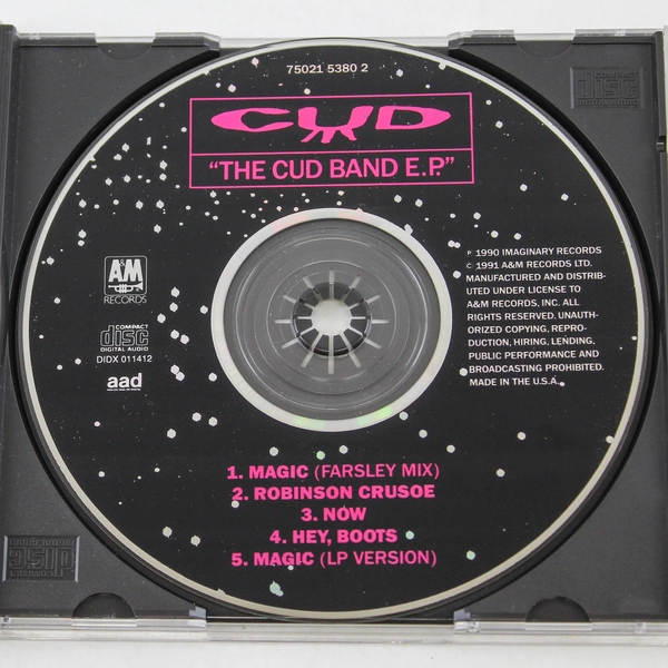 The CUD Band EP CD 1991 A&M Records Good Pre-Owned Condition