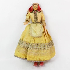 Vintage Greek European Style Traditional Folk Costume Doll 13.5"