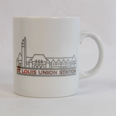 St. Louis Union Station Ceramic Coffee Mug Missouri Historical Area White Japan