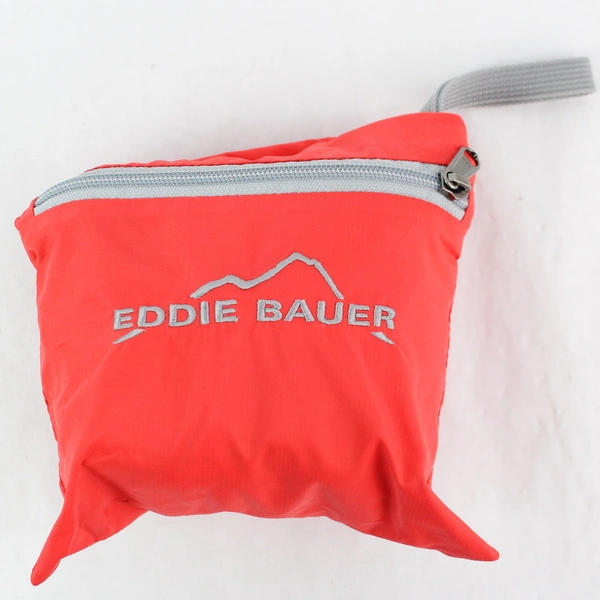 Eddie Bauer Red Nylon Folding Expandable Travel Tote Bag