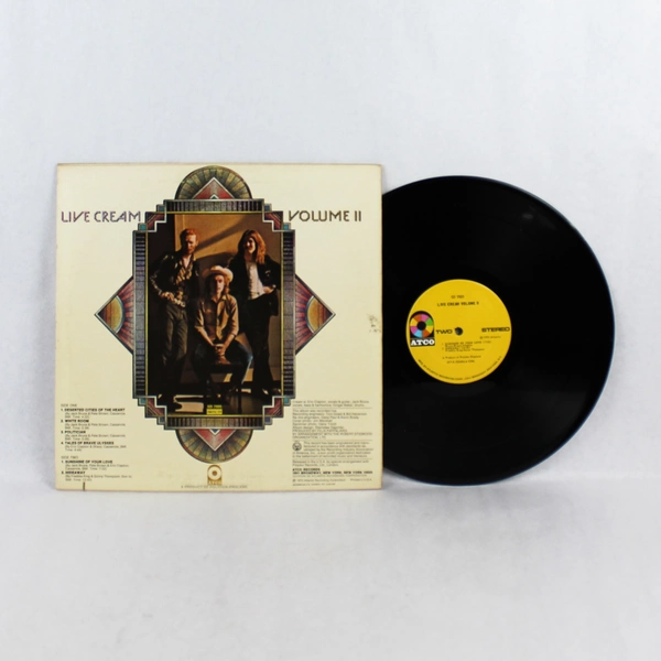 Cream Live Cream Volume II 1972 LP Vinyl Album Atco Records Eric Clapton