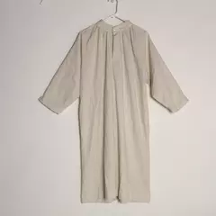 Vintage Abbey Beige Woven Vestment Gown Dress Size 15 Church Alter Server