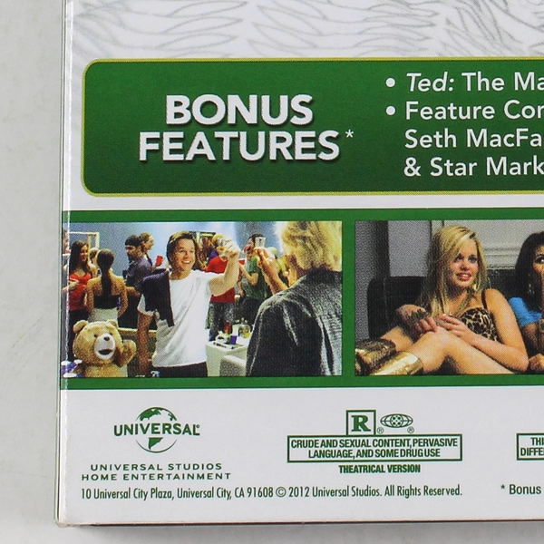 Ted DVD 2012 Universal Studios Mark Wahlberg Mila Kunis