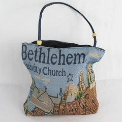 Bethlehem Nativity Church Woven Tapestry Tote Bag