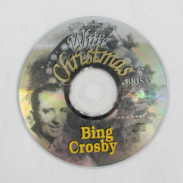 White Christmas Bing Crosby Music CD 1995 Brisa Compilation Tin Can Packaging