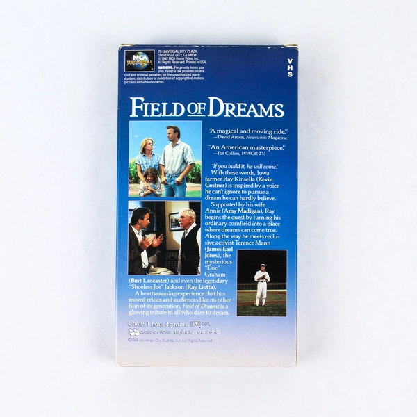 Field Of Dreams 1992 PG Film VHS Kevin Costner MCA Universal