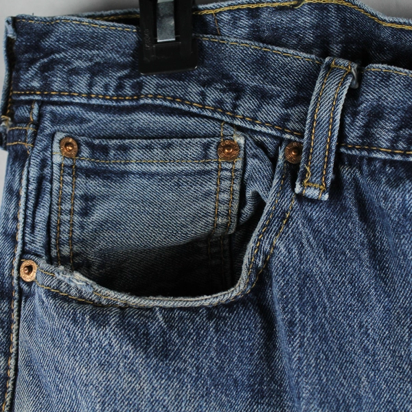 Levi Strauss and Co 501 Straight Fit Button Fly Jeans Men's W38 x L30