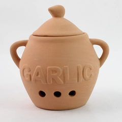 Garlic Baker Red Terra Cotta Clay Roaster
