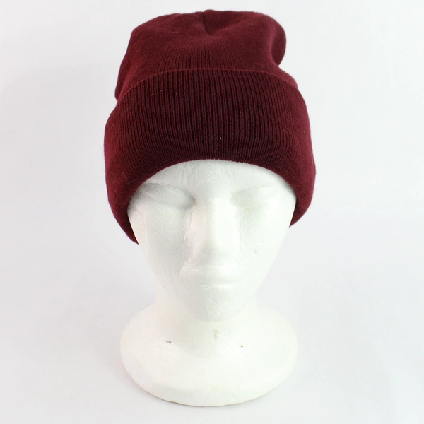 Genuine Dorfman Pacific Acrylic Beanie One Size Maroon Thinsulate Insulation