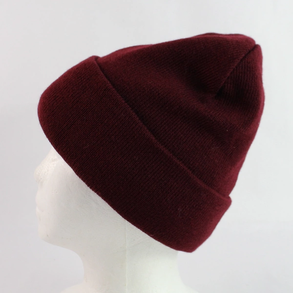 Genuine Dorfman Pacific Acrylic Beanie One Size Maroon Thinsulate Insulation