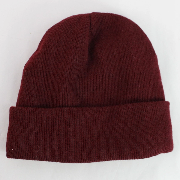 Genuine Dorfman Pacific Acrylic Beanie One Size Maroon Thinsulate Insulation