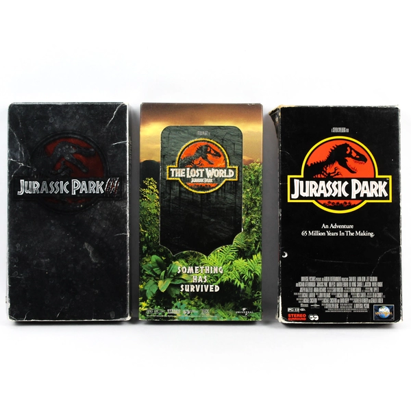 Lot of 3 Jurassic Park 1-3 VHS Tapes Universal Studios Steven Spielberg