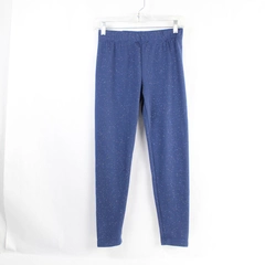 So Soft Leggings Girls Size L 10/12 Navy Blue Metallic NWT Great Condition