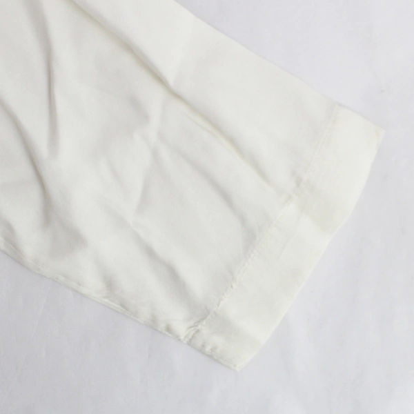 Smithsonian Institution Embroidered Loose White Button-Up Blouse Women's Medium