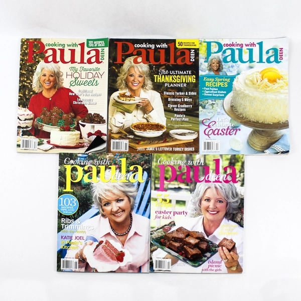 Lot Of 5 Cooking With Paula Deen Magazines 2007-2014