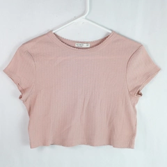 Cotton On Women's Crop Top Short Sleeve T-Shirt Pink Size S/P