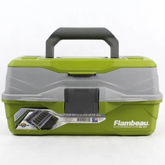 Hard Tackle Box Flambeau 6381TB 1 Tray Tacklebox Green With Handle