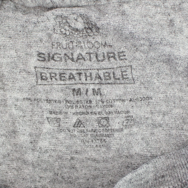 Fruit Of The Loom Signature Breathable Gray T-Shirt Women's Size Medium0