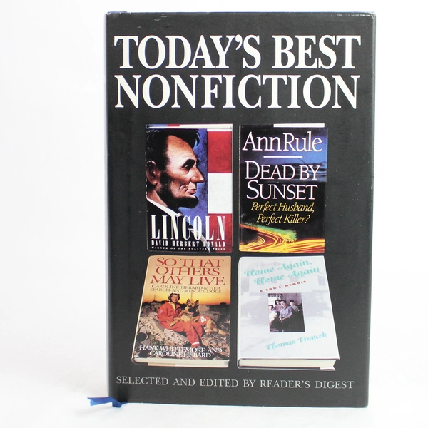 Today's Best Nonfiction The Readers Digest Association 1996 HC Dust Jacket