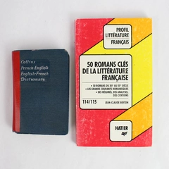 Lot of 2 English-French Books, Collins Dictionary & Profil Litterature Francais