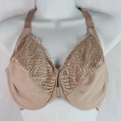 Glamorise Beige Nude Lacey Pullover Bra Women's Size 40DD