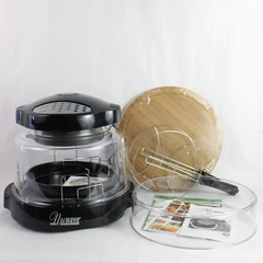 Complete Set NuWave Infrared Oven Pro Black Unused Model 20358 w/ Pizza Add Ons