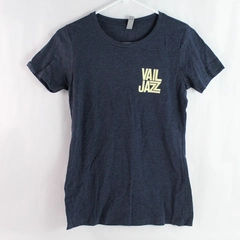 Next Level Apparel Blue Vail Jazz Cotton Blend T-Shirt Women's Size Medium