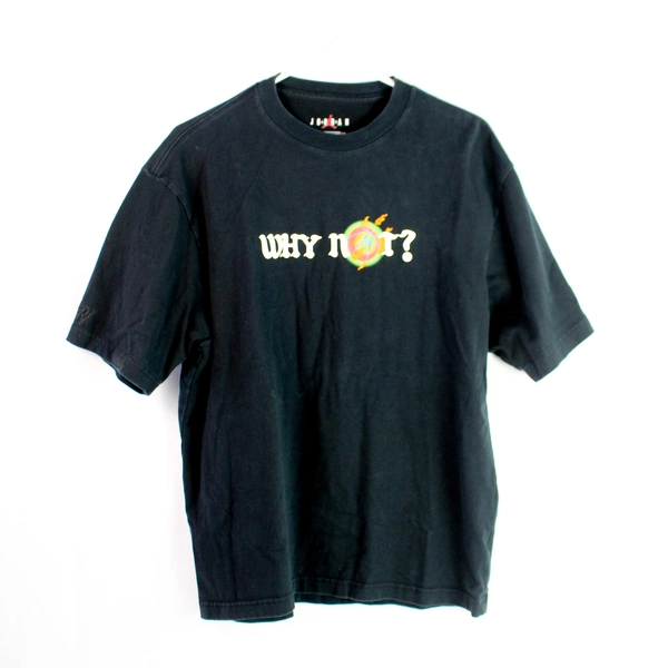 Nike Air Jordan Why Not Black Graphic T-Shirt Men's Size Medium