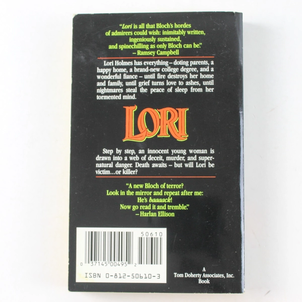 Lori by Robert Bloch 1989 Paperback 1st Edition
