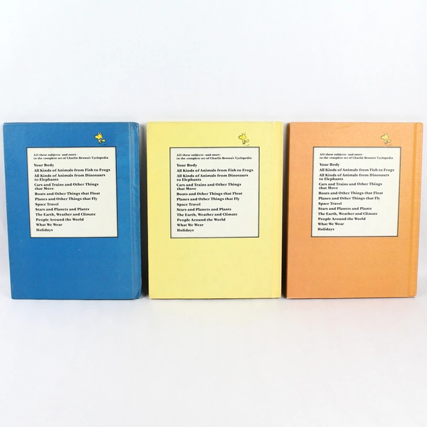 Lot Of 3 Charlie Brown Encyclopedia Books 8-10 HC Charles Schulz 1980 Hardcover