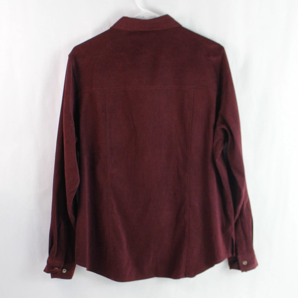 White Stag Stretch Dark Cherry Jubilee Button-Up Shirt Women's Large