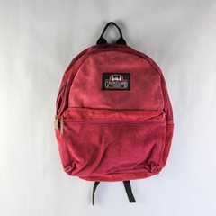 Greatland Mauve Pink Suede-Like Backpack for Work School Supplies