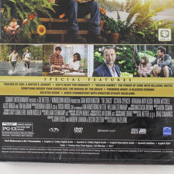 The Shack DVD 2017 Summit New Sealed