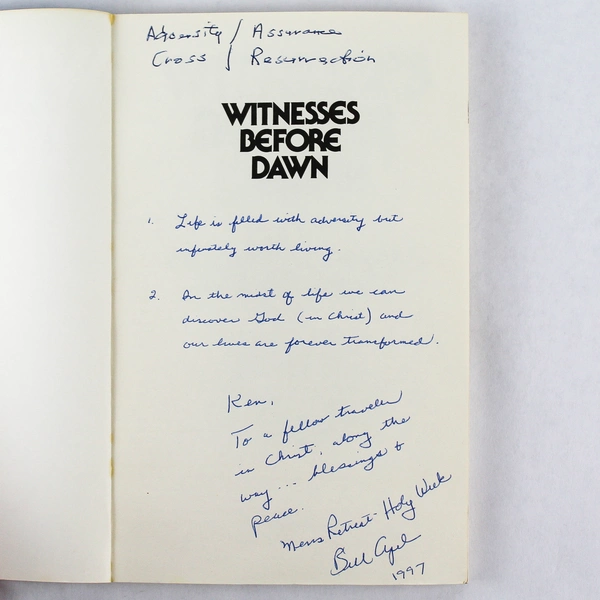 Witnesses Before Dawn by William D. Apel 1984 Paperback Signed
