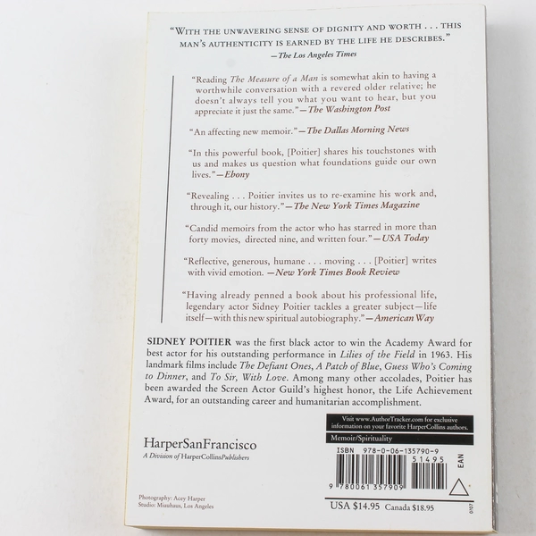 The Measure of a Man A Spiritual Autobiography Sidney Poitier 2007 Paperback