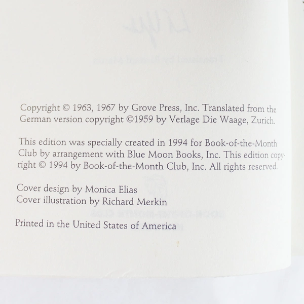 The Carnal Prayer Mat Li Yu 1994 Grove Press Translated From Chinese Paperback